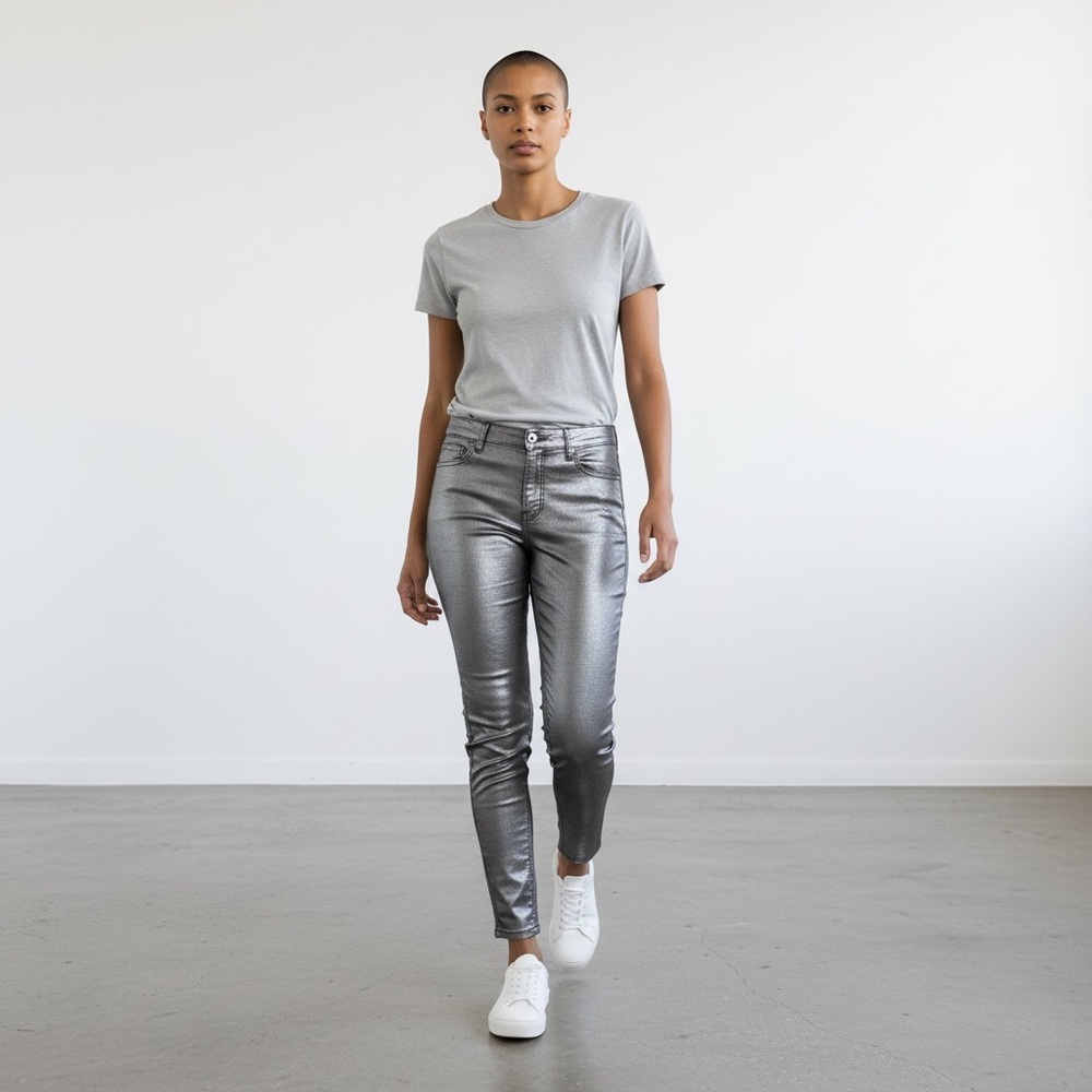 GAP Women's High Rise Jeans in Silver